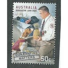 AUS 2008 50c 'QUARANTINE MATTERS' FINE USED (EBID34-661)