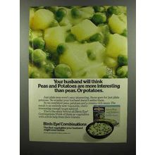 1975 Birds Eye Green Peas and Potatoes Ad