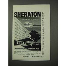 1958 Sheraton Hotel, Washington D.C. Ad - We're Glad