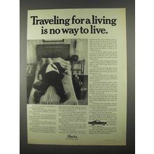 1967 Hertz Rent-A-Car Ad - Traveling For a Living