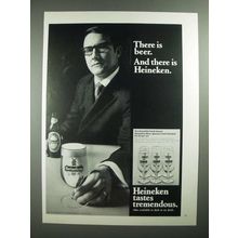 1971 Heineken Beer Ad - There is Beer. And There is Heineken