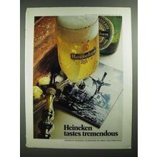 1971 Heineken Beer Ad - Tastes Tremendous