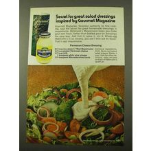 1971 Hellmann's Mayonnaise Ad - Parmesan Dressing