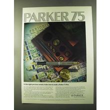 1973 Parker 75 Pen Ad - Eight Precious Metals