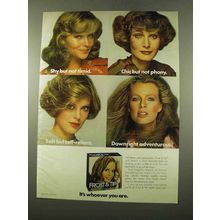 1975 Clairol Frost & Tip Hair Color Ad - Shy Not Timid