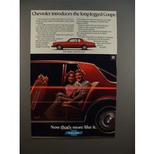 1977 Chevrolet Coupe Car Ad - -Long Legged!