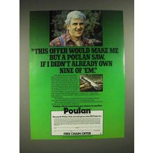 1982 Poulan Chainsaw Ad - Ron Hartill