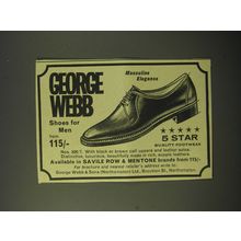 1964 George Webb Nos. 306/7 Shoes Ad - Masculine Elegance