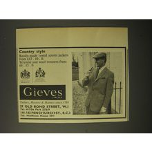 1964 Gieves Tweed Sports Jackets Ad - Country Style