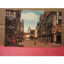EASTGATE, CHESTER, used postcard by J. Salmon dated 1977 =