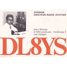 Leverkusen Immenweg Cologne Germany QSL Amateur Radio 1970s Card