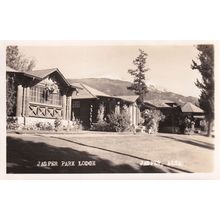 Jasper Park Lodge Canada Official National Real Photo Postcard