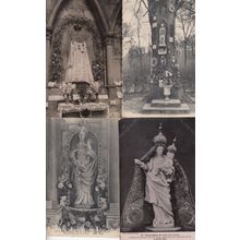 Notre Dame De Metz Viroflay Laus Clarie 4x French Religious Postcard s