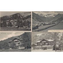 Adelboden Pension Schlegeli 4x Old Switzerland Hotel Postcard s