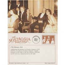 Postcard Actor Charlie Chaplin Winston Churchill 1931 - Nostalgia
