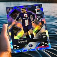 MATCH ATTAX 2022 2023 NO 187 KYLIAN MBAPPE PSG CRYSTAL PARALLEL
