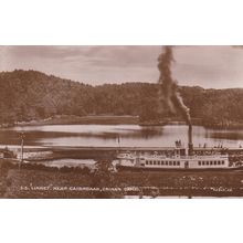 ED 136 S.S. LINNET NEAR CAIRNBAAN, CRINAN CANAL. RP POSTCARD.