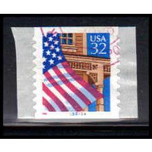Used 2915A 32c U.S. Flag Over Porch Very Fine CNS 13211A 10x10 P/UL PA3472