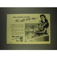 1948 Bon Ami Cleanser Ad - Speed Bathroom Cleaning