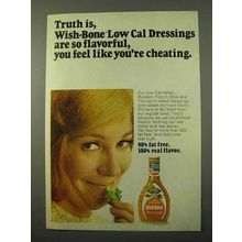 1972 Wish-Bone Low Cal Dressings Ad - Truth Is