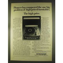 1976 Pioneer PL-510 Turntable Ad - Conquered Problem