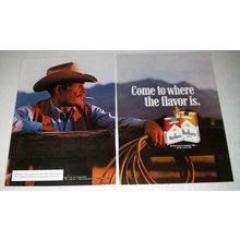 1980 Marlboro Cigarette Ad - Marlboro Man, Cowboy