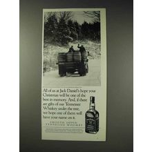 1991 Jack Daniels Whiskey Ad - Hope Christmas Be Best