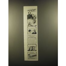 1951 Colgate Toothpaste Ad - But nobody sits with the sitter