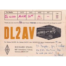 Coburg 1960s Wireless Equipment QSL Radio German Old Postcard Card
