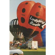 Ladybird Book Hot Air Balloon at Basingstoke 1990 Postcard