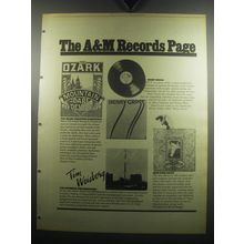 1974 A&M Records Ad - Ozark Mountain Daredevils; Henry Gross; Tim Weisberg