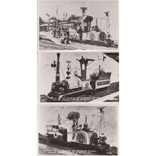 Neptune & Nellie Train Tottering Oystercreek Railway 3x Old Postcard s