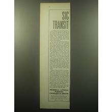 1959 Merrill Lynch Ad - Sic Transit