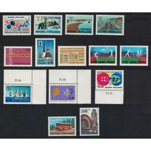 Finland Sport Forest Sailing Bus 1971 Year Collection 1971 MNH SG#778-789