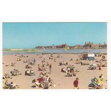 Sands and Marine Lake Southport Postcard Lancashire ET304