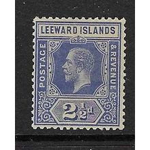 LEEWARD ISLAND GEORGE V WATERMARK MULTI-CROWN CA 2½d MINT HINGED SG50