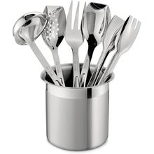 All-Clad Specialty Stainless Steel Kitchen Gadgets 5 Piece Tool Set with Caddy K