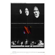 Frankenstein Must Be Destroyed (1970)_2 Movie Film Poster Canvas iconic design