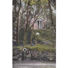 ED232 BLACKGANG - THE FOUNTAIN AND SHAKESPEARE MEMORIAL. PRINTED POSTCARD