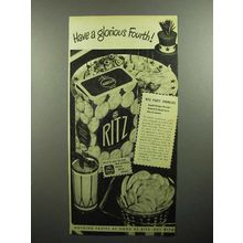 1946 Nabisco Ritz Crackers Ad - Have a Glorious Fourth