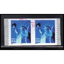 Used 3477 34c Statue of Liberty Very Fine CNP Left 2222 SQ PA3769