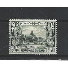 Burma.SG107 3a 6p Royal Palace (Green).Fine Used.Jul25i