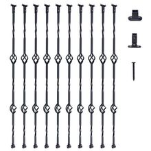 Staircase Metal Balusters, 44'' x 1/2" Galvanized Steel Decorative Banister ...