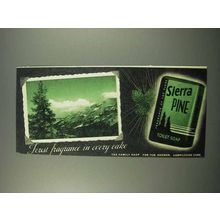 1946 Sierra Pine Soap Ad - Forest Fragrance in Cake - Mountains