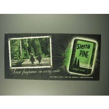 1946 Sierra Pine Soap Ad - Forest Fragrance in Cake - Mules