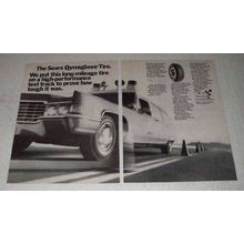 1971 Sears Dynaglass Tire Ad - Long-Mileage