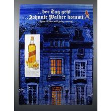 1977 Johnnie Walker Red Scotch Ad - In German