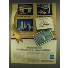 1978 American Express Ad - The Fairmont Family