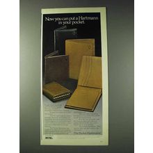 1978 Pocket Hartmann Wallets Ad - Put in Your Pocket