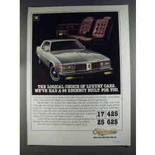 1980 Oldsmobile 98 Regency Ad - Logical Choice